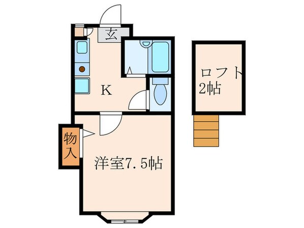 アルシュ則松Ａの物件間取画像